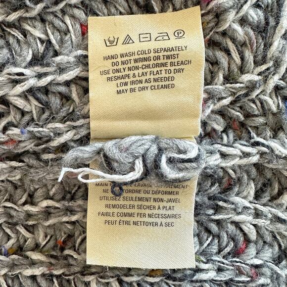 Anthro Moth Joelle Chunky Knit Sleeveless Tunic Sweater - Grey Marl - XS - Picture 9 of 9